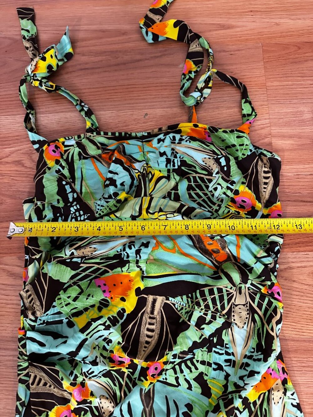 Vintage Diane Von Furstenberg Slip Midi Butterfly Print Sleeveless Dress Y2K - Picture 6 of 8